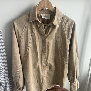 ba&sh Cream Shirt Jacket
